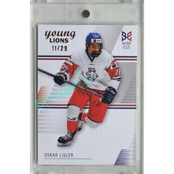 2023/24 Legendary Cards Hlinka Gretzky Cup Young Lions #17 Oskar Lisler Canvas xx/29