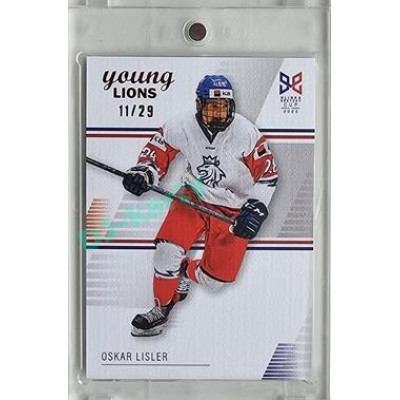 2023/24 Legendary Cards Hlinka Gretzky Cup Young Lions #17 Oskar Lisler Canvas xx/29