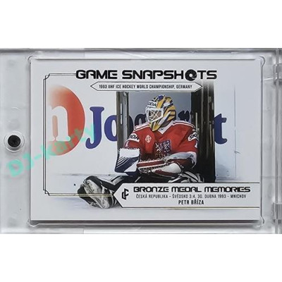 2023 LC Bronze Medal Memories 1993 #GS-09 Petr Bříza Game Snapshots Platinum base xx/50