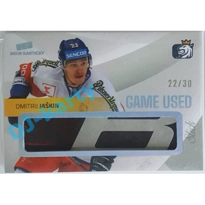 2020 MK reprezentace Dmitrij Jaškin #8 22/30 Game Used Memorabilia