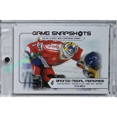 2023 LC Bronze Medal Memories 1993 #GS-10 Petr Bříza Game Snapshots Platinum base xx/50