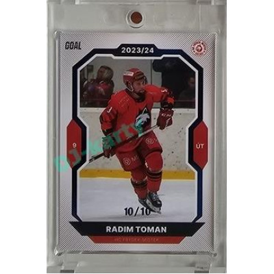 2023/24 Goal cards Chance Liga 2. série #319 Radim Toman Blue 10/10