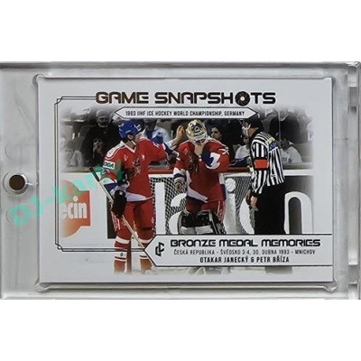 2023 LC Bronze Medal Memories 1993 #GS-11 Petr Bříza, Otakar Janecký Game Snapshots Platinum base xx/50
