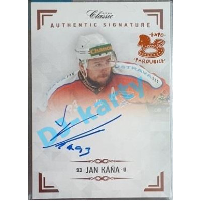 2019/20 OFS Chance liga Jan Káňa #AS087 x/2 Authentic Signature Rainbow OFS 18-19 Expo Pard.