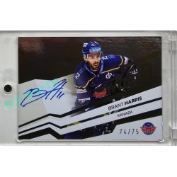 2023/24 Sportzoo ELH 2. serie #AWS-GH Brant Harris Around The World Auto xx/75
