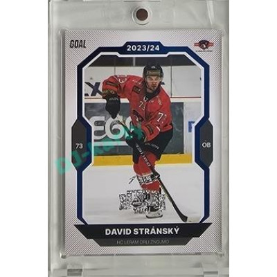 2023/24 Goal cards Chance Liga 2. série #390 David Stránský Blue Expo 1of1