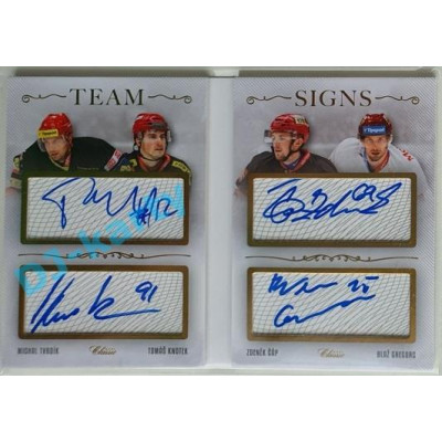2019/20 OFS Gregorc/Čáp/Knotek/Tvrdík #37 16/20 Team Signs (Booklet)