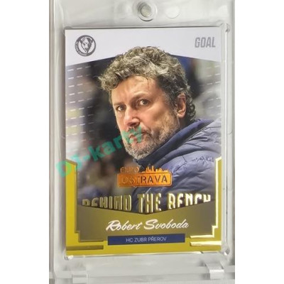 2023/24 Goal cards Chance Liga 2. série #BB-16 Robert Svoboda Behind the Bench Expo Ostrava 1of2