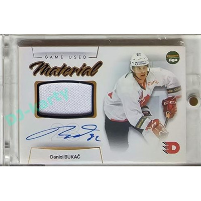 2023/24 Goal cards Chance Liga 1. série #GUM-24 Daniel Bukač Game Used Material Auto 07/10