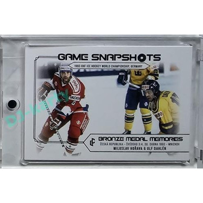 2023 LC Bronze Medal Memories 1993 #GS-13 Miloslav Hořava, Ulf Dahlén Game Snapshots Platinum base xx/50
