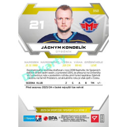 2023/24 Sportzoo ELH 2. serie #350 Jáchym Kondelík