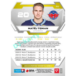 2023/24 Sportzoo ELH 2. serie #352 Matěj Toman