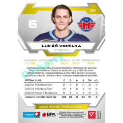 2023/24 Sportzoo ELH 2. serie #353 Lukáš Vopelka