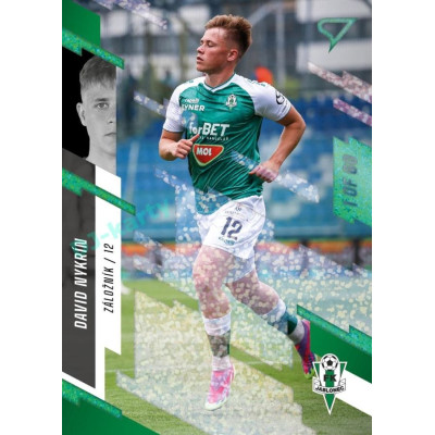 2023/24 Sportzoo Fortuna Liga 2. série #343 David Nykrín Green Dew 1of60