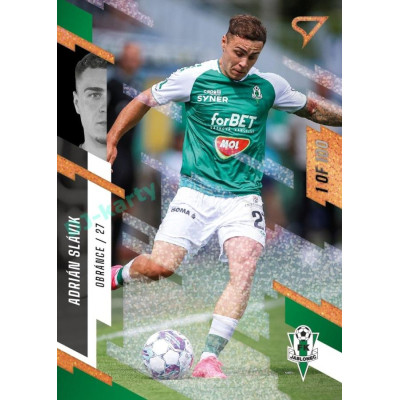 2023/24 Sportzoo Fortuna Liga 2. série #336 Adrián Slávik Copper Sparks 1of100