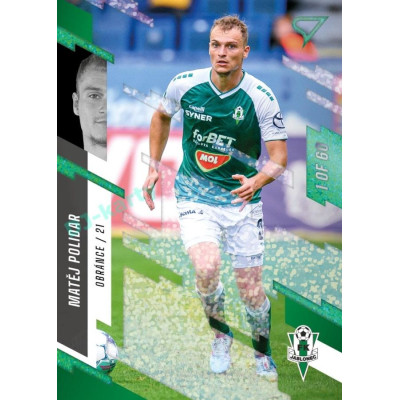 2023/24 Sportzoo Fortuna Liga 2. série #335 Matěj Polidar Green Dew 1of60