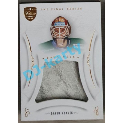 2021/22 OFS The Final Series David Honzík #MEM-DZ Game Used Gold PROMO