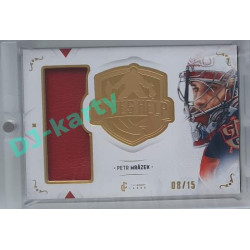 2021/22 Legendary Cards SAVES HELP MEMORABILIA SERIES #SHM-30 Petr Mrázek Memorabilia Gold 08/15