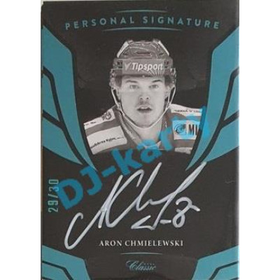 2020/21 OFS 1. série Aron Chmielewski #PS-ARCH 19/30 Personal Signature White