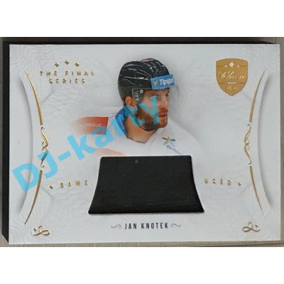 2021/22 OFS The Final Series Jan Knotek #STI-KNJ Game Used Stick Gold PROMO