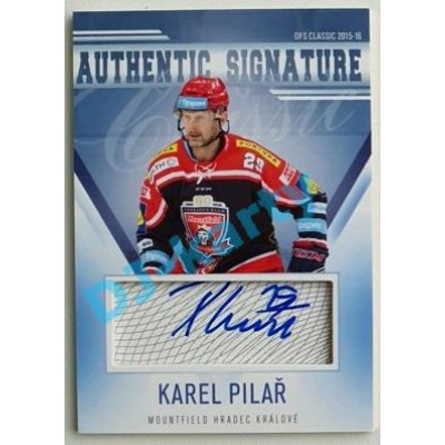 2015/16 OFS Karel Pilař #120 12/39 Authentic Signature