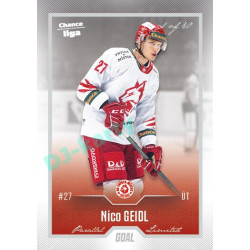 2022/23 Goal Cards Chance Liga 1. série #138 Nico Geidl Silver 1 of 60