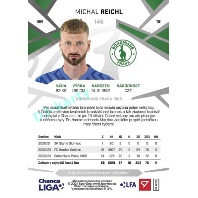 2024/25 Sportzoo Chance Liga 1. série #145 Michal Reichl