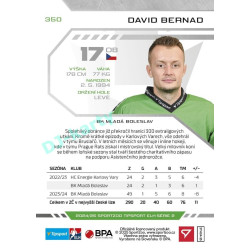 2024/25 Sportzoo ELH 2. serie #350 David Bernad