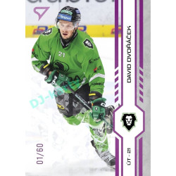 2024/25 Sportzoo ELH 2. serie #352 David Dvořáček Purple Iceberg xx/60