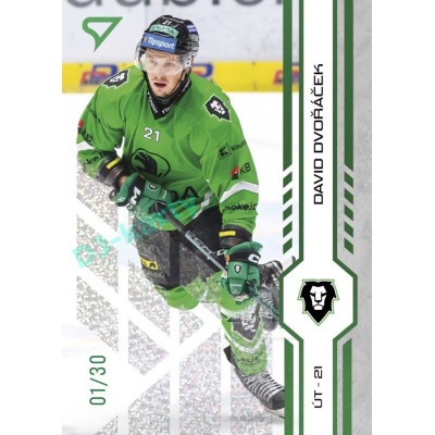 2024/25 Sportzoo ELH 2. serie #352 David Dvořáček Green Glitter xx/30