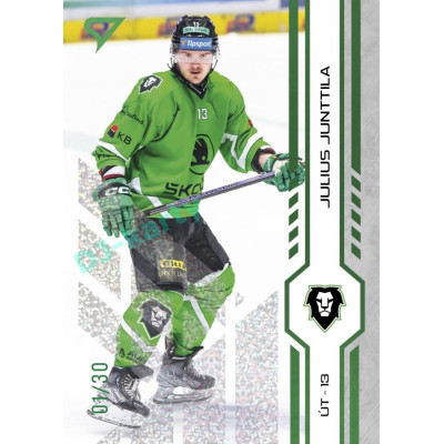 2024/25 Sportzoo ELH 2. serie #354 Julius Junttila Green Glitter xx/30