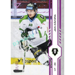 2024/25 Sportzoo ELH 2. serie #356 Jan Závora Purple Iceberg xx/60