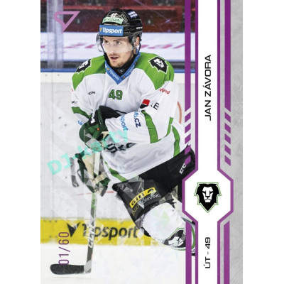 2024/25 Sportzoo ELH 2. serie #356 Jan Závora Purple Iceberg xx/60