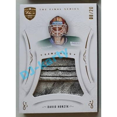 2021/22 OFS The Final Series David Honzík #MEM-DZ 08/20 Game Used Gold