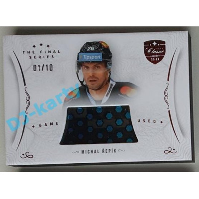2021/22 OFS The Final Series Michal Řepík #STI-REI 01/10 Game Used Stick Red