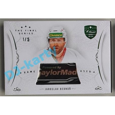 2021/22 OFS The Final Series Jaroslav Bednář #STI-BEJ 1/5 Game Used Stick Emerald