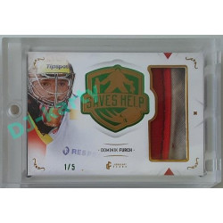 2021/22 Legendary Cards SAVES HELP MEMORABILIA SERIES #SHM-03 Dominik Furch Memorabilia Emerald 1/5