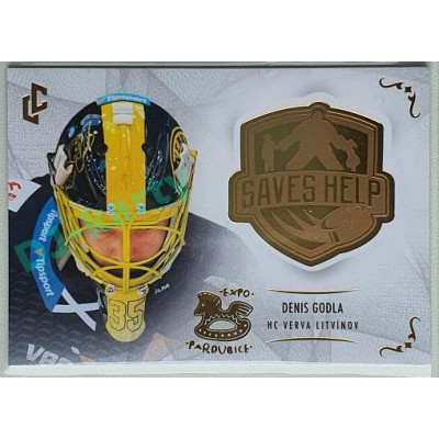 2021 Legendary Cards Saves #SH-009 Denis Godla Expo Pardubice