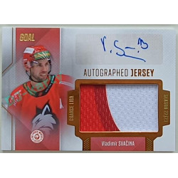 2022/23 Goal Cards Chance Liga 1. série #JA-14 Vladimír Svačina Autographed Jersey 10/25