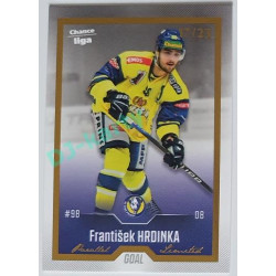 2022/23 Goal Cards Chance Liga 1. série #093 František Hrdinka Gold 17/23