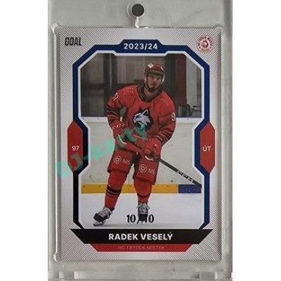 2023/24 Goal cards Chance Liga 2. série #322 Radek Veselý Blue 10/10