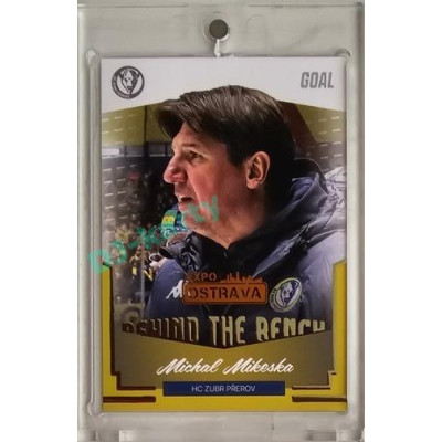 2023/24 Goal cards Chance Liga 2. série #BB-17 Michal Mikeska Behind the Bench Expo Ostrava 1of2