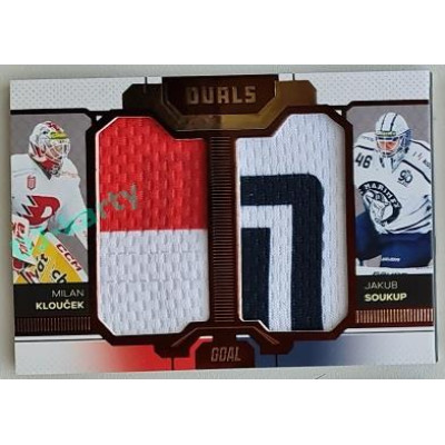2022/23 Goal Cards Chance Liga Update #D-13 M. Klouček / J. Soukup Duals Jersey Bronze 04/30