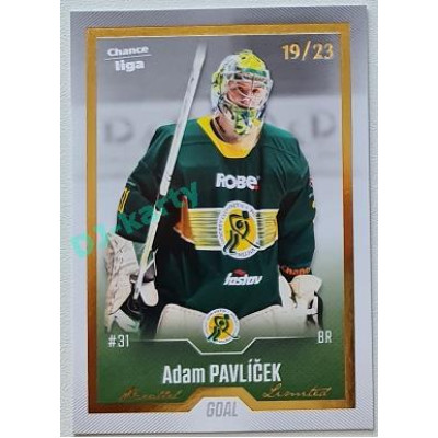 2022/23 Goal Cards Chance Liga Update #413 Adam Pavlíček Gold xx/23