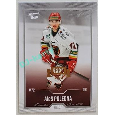 2022/23 Goal Cards Chance Liga 2. série #251 Aleš Poledna Expo Silver 1 of 3