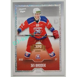 2022/23 Goal Cards Chance Liga 2. série #368 Jiří Brodek Expo Rainbow Dotted 1/1