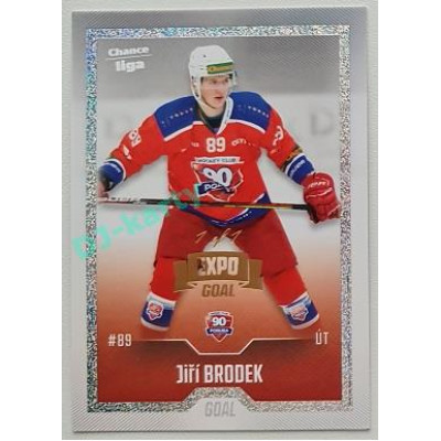 2022/23 Goal Cards Chance Liga 2. série #368 Jiří Brodek Expo Rainbow Dotted 1/1