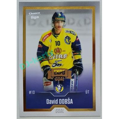 2022/23 Goal Cards Chance Liga 2. série #294 David Dobša Expo Gold 1 of 3