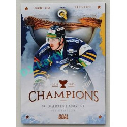 2023 Goal Cards Zlín Champions #12 Martin Lang Parallel 7/10