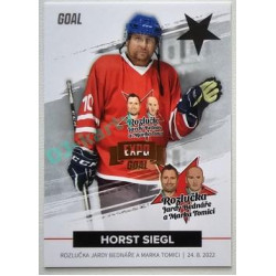 2022 Goal Cards Rozlučka Jardy Bednáře a Marka Tomici #34 Horst Siegl Expo Gold 1of3